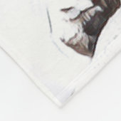 Lioness digitaal bewerkte vlootsdeken fleece deken (Hoek)