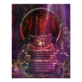 Lioness Guardian Foto Afdruk