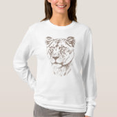 Lioness Illustration T-shirt (Voorkant)