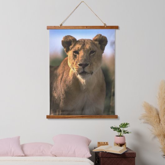 Lioness Lovers Hangend Wandkleed (Slaapkamer)