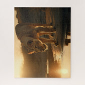 Lioness neemt een pauze in Sunset Jigzaag Puzzle Legpuzzel (Verticaal)
