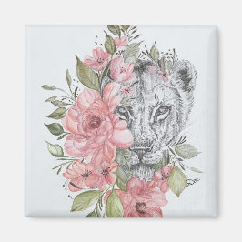Lioness Original Art Magnet