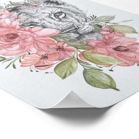 Lioness Premium Canvas Gloss-Poster (5x7) Poster (Hoek)