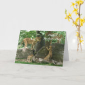 Lioness Pride Moederdag Kaart (Gele Bloem)