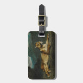 Lioness reclining, c.1855 (olie op paneel) bagagelabel (Voorkant verticaal)