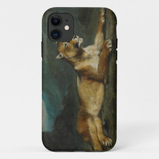 Lioness reclining, c.1855 (olie op paneel) Case-Mate iPhone case (Achterkant)