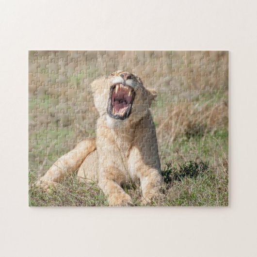 Lioness Roaring Puzzle Legpuzzel (Horizontaal)