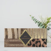 Lioness Safari Chic Oerwoud Glam Gift Certificate (Staand voorkant)