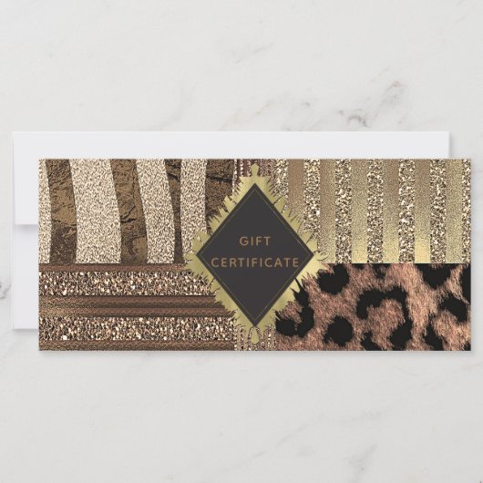 Lioness Safari Chic Oerwoud Glam Gift Certificate (Voorkant)