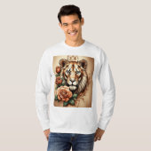 Lioness Shoulder Tattoo Schets T-shirt ontwerp (Voorkant volledig)