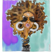 LIONESS Shower Curtain Douchegordijn (Voorkant)
