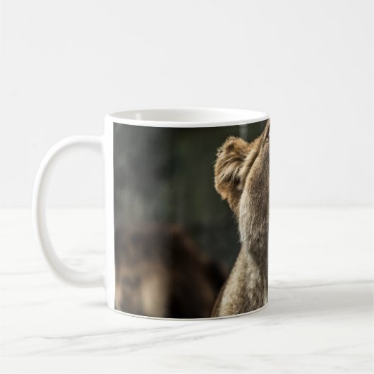 LIONESS YAWNING KOFFIEMOK (Links)