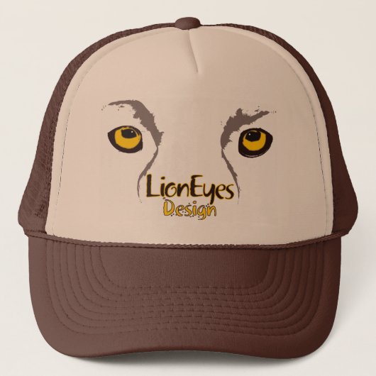LionEyes-ontwerp Trucker Pet (Voorkant)