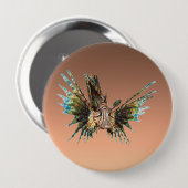 Lionfish - Abstract Design - Cut out of a photo |  Ronde Button 4,0 Cm (Voorkant /achterkant)