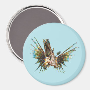 Lionfish - Abstract Ontwerp - Knippen uit een foto Magneet