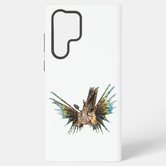 Lionfish - Abstract Ontwerp - Knippen uit een foto Samsung Galaxy Hoesje (Achterkant)