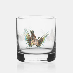 Lionfish - Abstract Ontwerp - Knippen uit een foto Whisky Glas