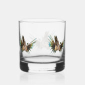 Lionfish - Abstract Ontwerp - Knippen uit een foto Whisky Glas (Rechts)