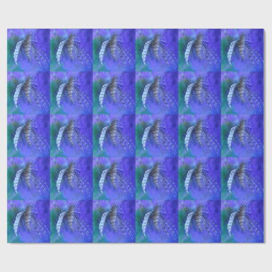 Lionfish Aquarium fish Paars Pterois Zebravis Cadeaupapier (Vlak)