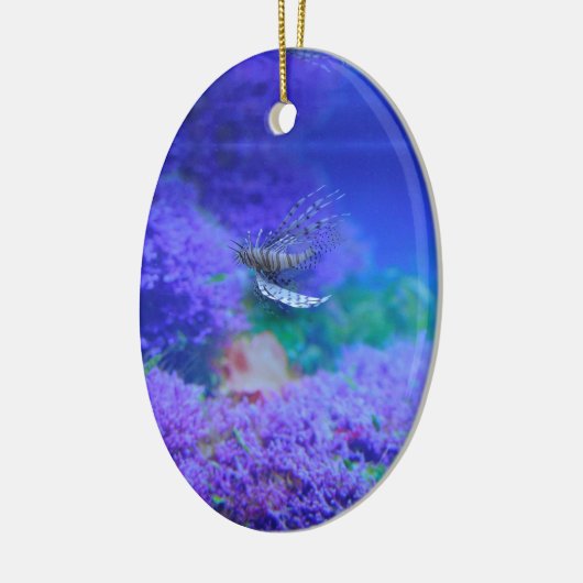 Lionfish Aquarium fish Paars Pterois Zebravis Keramisch Ornament (Links)