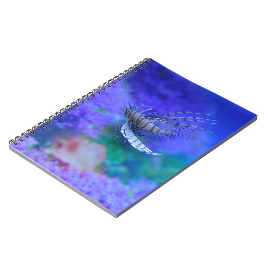 Lionfish Aquarium fish Paars Pterois Zebravis Notitieboek (Linkerzijde)