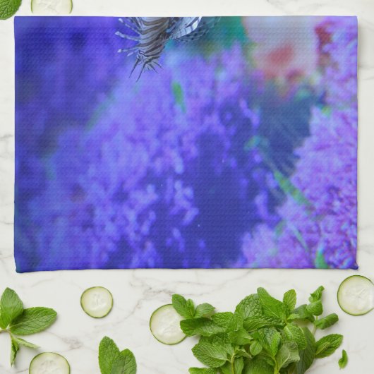 Lionfish Aquarium fish Paars Pterois Zebravis Theedoek (Gevouwen)