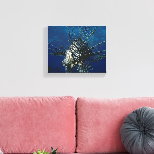 Lionfish in de oceaan Canvas (Insitu (Woonkamer))