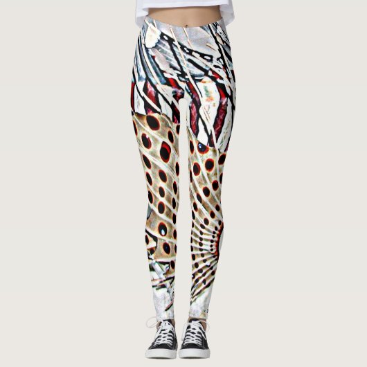LIONFISH IN NEUTRALS LEGGINGS (Voorkant)