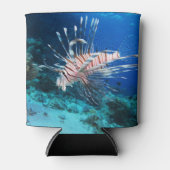Lionfish of Pterois Miles, Ocean Reef Fish Blikjeskoeler (Voorkant)