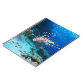 Lionfish of Pterois Miles, Ocean Reef Fish Notitieboek (Linkerzijde)