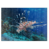 Lionfish of Pterois Miles, Ocean Reef Fish Snijplank (Voorkant)