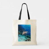 Lionfish of Pterois Miles, Ocean Reef Fish Tote Bag (Achterkant)