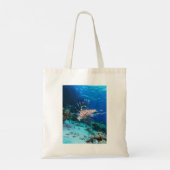 Lionfish of Pterois Miles, Ocean Reef Fish Tote Bag (Achterkant)