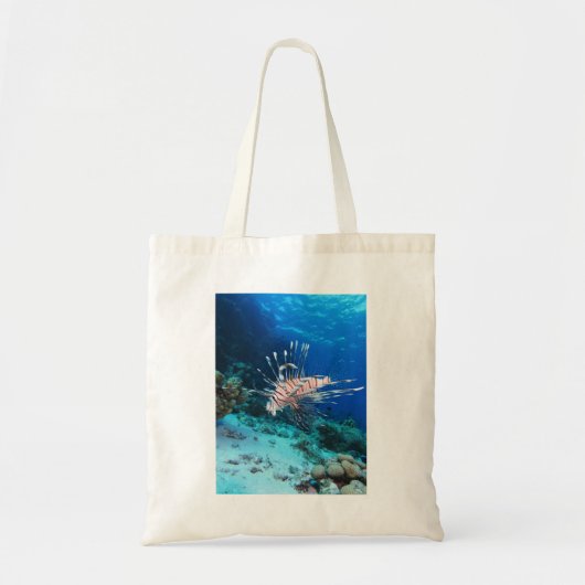 Lionfish of Pterois Miles, Ocean Reef Fish Tote Bag (Voorkant)