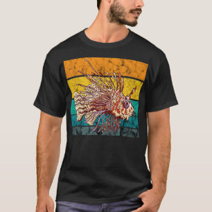 Lionfish Retro  Style Lion Fish Scuba T-shirt