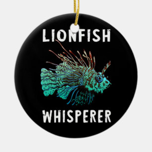 Lionfish Whisperer Funny Lion Fish Scuba Diving Keramisch Ornament