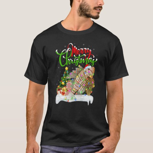 Lionfish Xmas Decorations Santa Lionfish Christma T-shirt (Voorkant)
