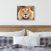 Lionfoto Canvas Afdruk (Insitu (Slaapkamer))