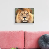 Lionfoto Canvas Afdruk (Insitu (Woonkamer))