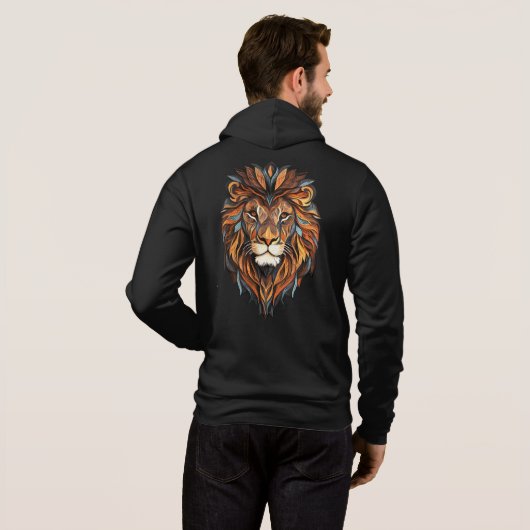 Liongezicht Hoodie (Achterkant volledig)