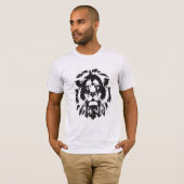 Liongezicht, lionhead tattoo t-shirt (Voorkant volledig)