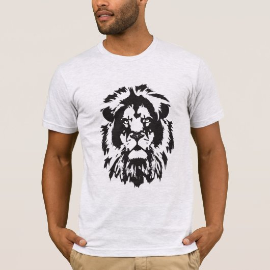Liongezicht, lionhead tattoo t-shirt (Voorkant)