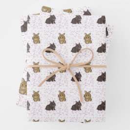 Lionhead bunnies  inpakpapier vel