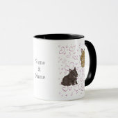 Lionhead bunnies with hearts  mok (Voorkant rechts)