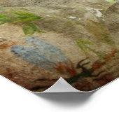 Lionhead Bunny and Wine Glass Poster (Hoek)