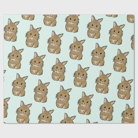 Lionhead bunny  cadeaupapier (Vlak)