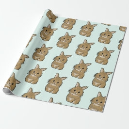 Lionhead bunny  cadeaupapier