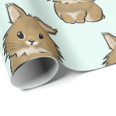 Lionhead bunny  cadeaupapier (Rol Hoek)