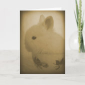 Lionhead Bunny en Teacup Kaart (Voorkant)