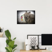 Lionhead Bunny en Teacup Poster (Thuiskantoor)